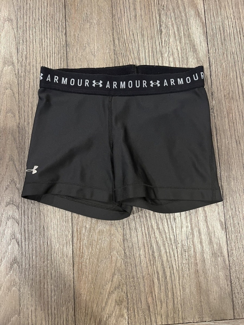 Under Armour Black Women's Logo Waistband Athletic Shorts